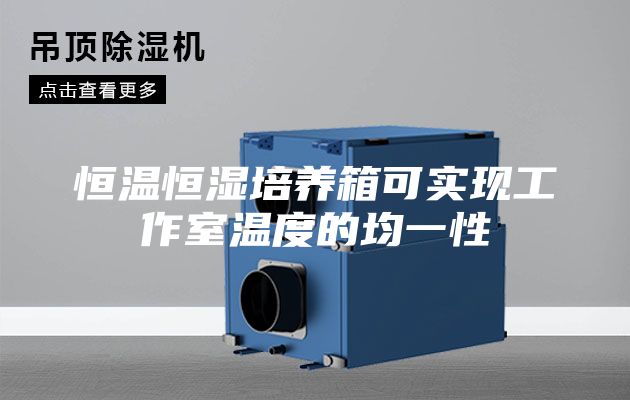 恒溫恒濕培養(yǎng)箱可實現(xiàn)工作室溫度的均一性