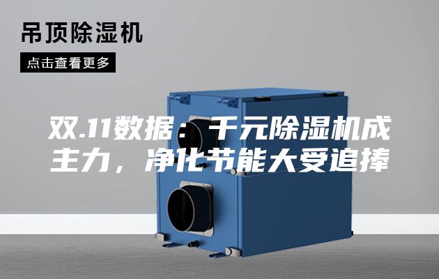 雙.11數(shù)據(jù)：千元除濕機(jī)成主力，凈化節(jié)能大受追捧