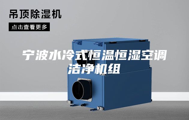 寧波水冷式恒溫恒濕空調(diào)潔凈機組